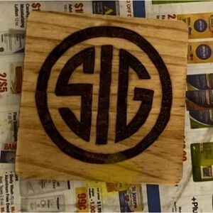 Wood drink coaster, wood burned, handmade